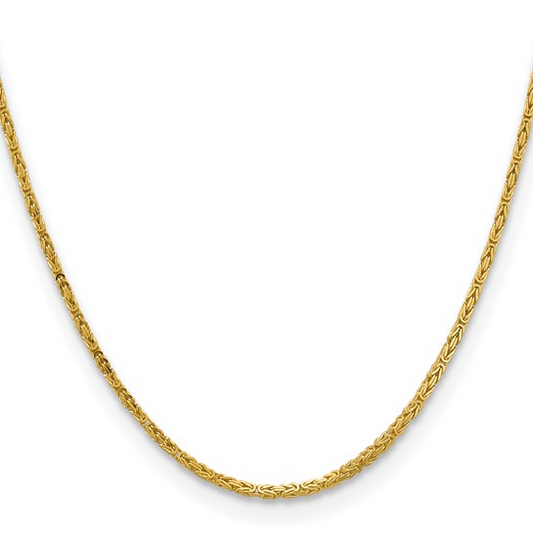 Rolland's Design 14K Gold 2Mm Byzantine
