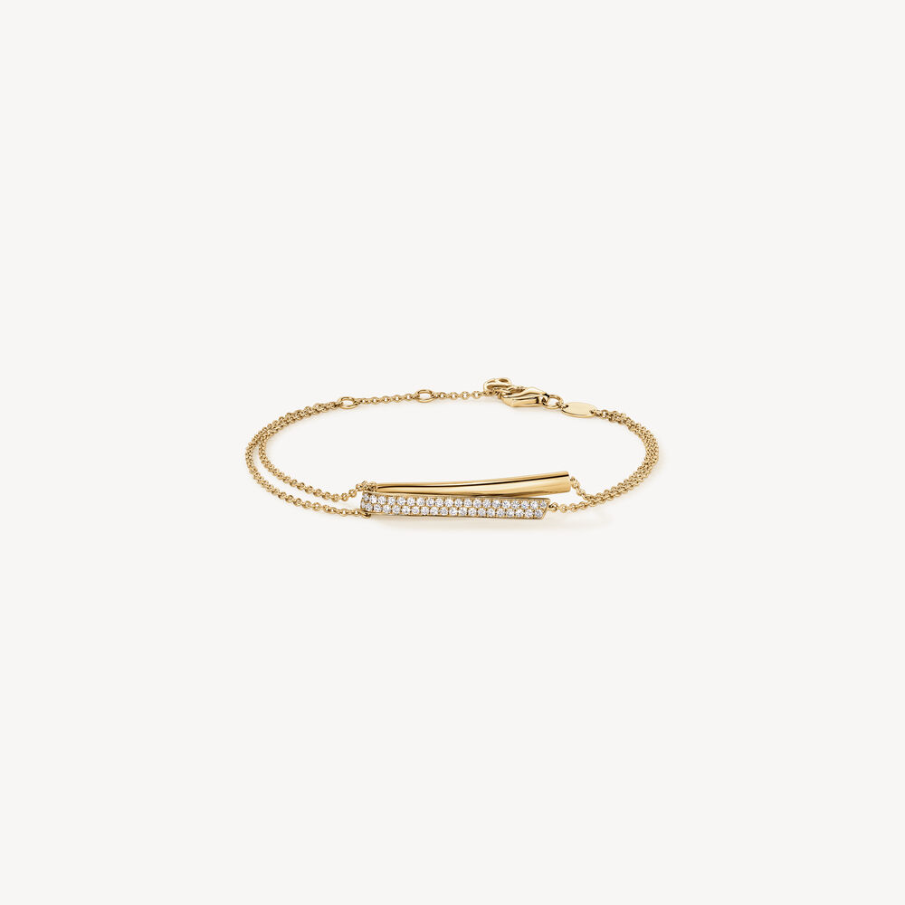 Hearts On Fire 18K Yellow Gold Inside Out Diamond Flip Bracelet