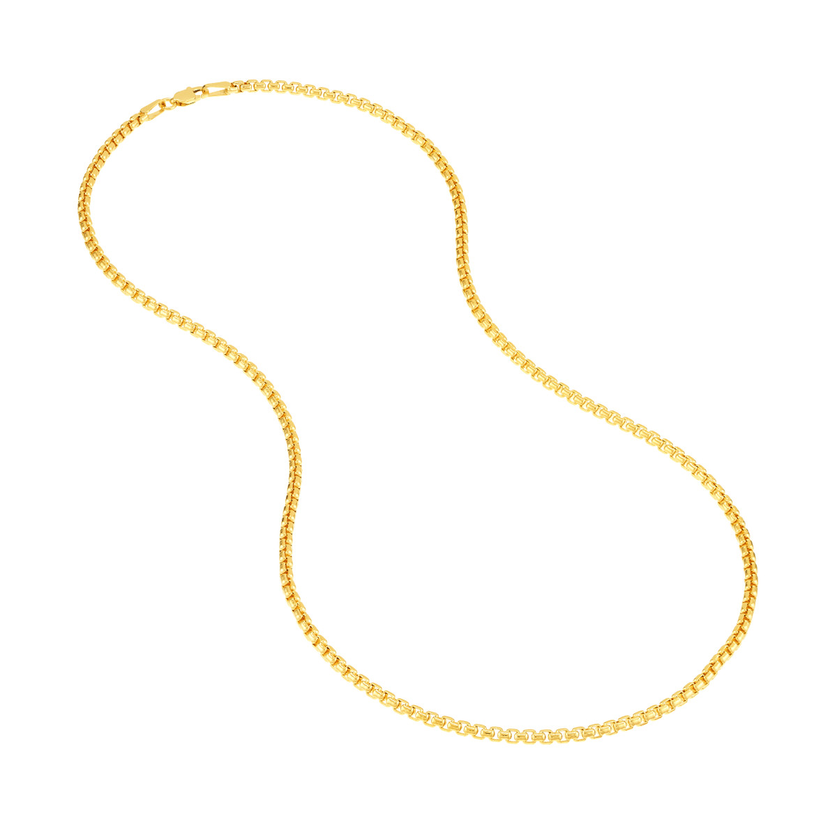 Rolland's Design 14K Yellow Gold 22" 2.7Mm Solid Round Box Chain
