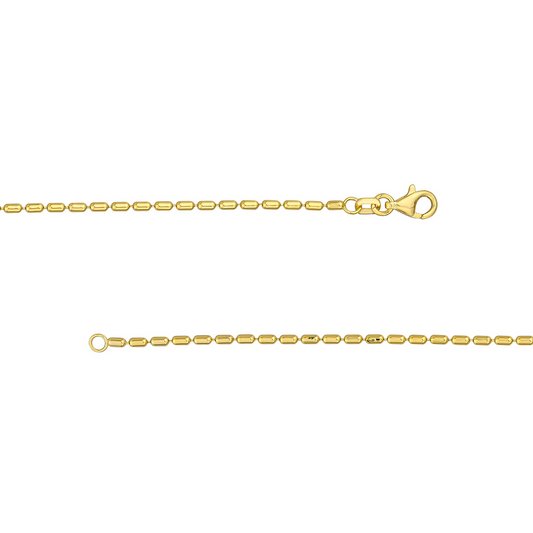 Rolland's Design 14K Yellow Gold 7.5" 1.50Mm Long Bead Bracelet