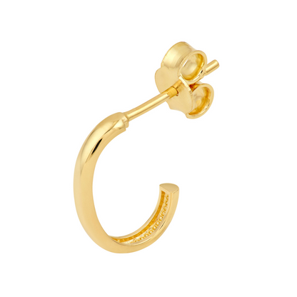 Rolland's Design Gold Medium J Hoop Earrings