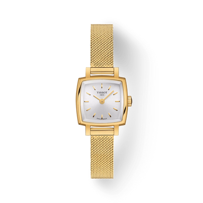 Tissot Lovely Square with Yellow Gold Pvd Coating
