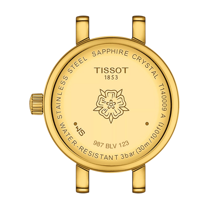 Tissot Lovely Round Stainless Steel Diamond And Yellow Gold Coated Watch