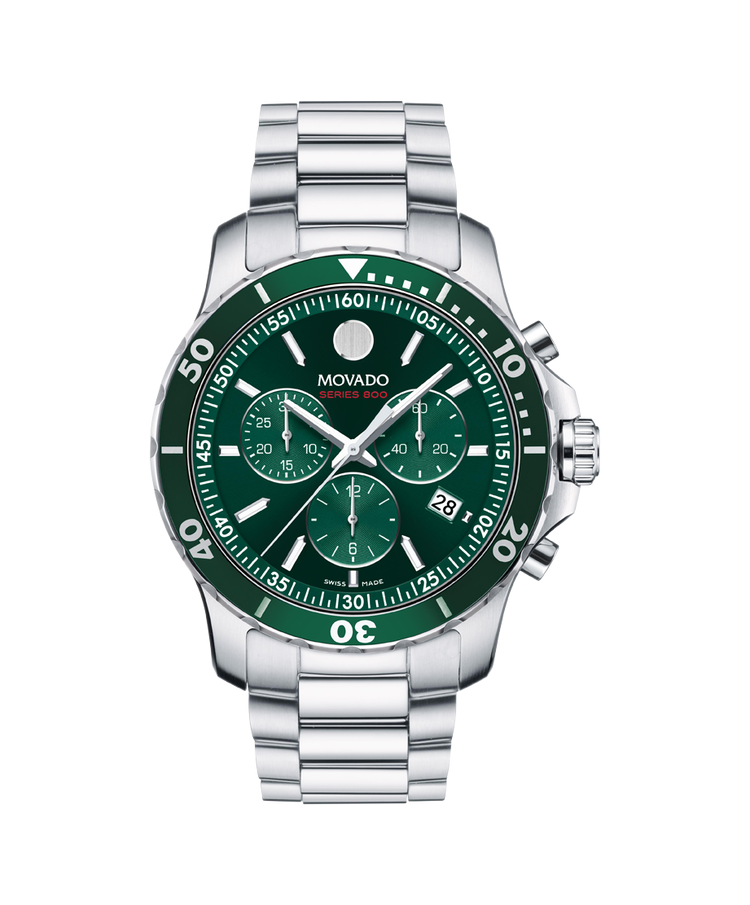 Movado 42Mmm Series 800 Chronograph Green