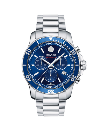 Movado 42Mmm Series 800 Chronograph Blue