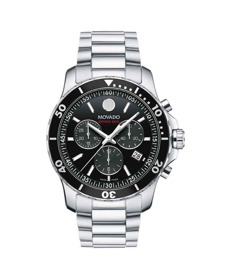 Movado 42mm Series 800 Chronograph Black