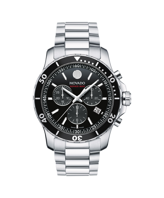 Movado 42mm Series 800 Chronograph Black