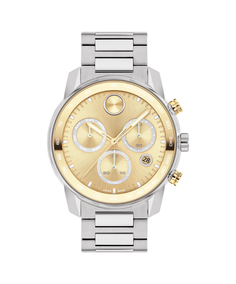 Movado Bold Verso 44mm Two-Tone Chronograph