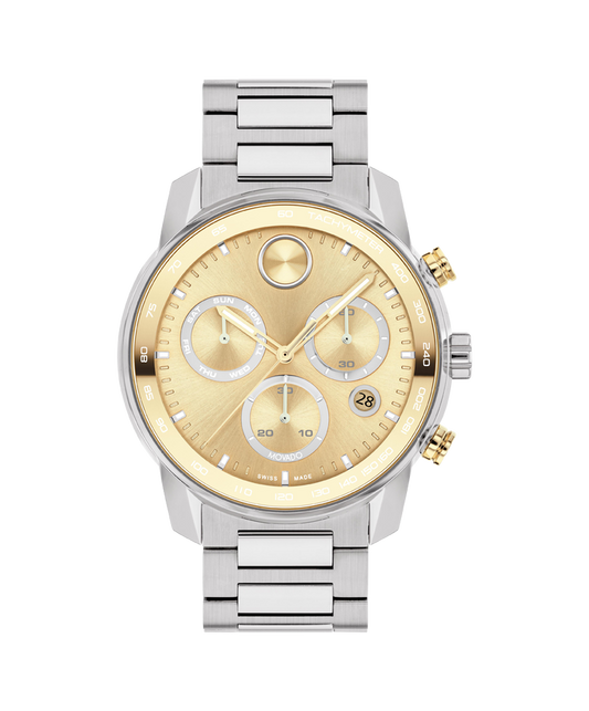 Movado Bold Verso 44mm Two-Tone Chronograph