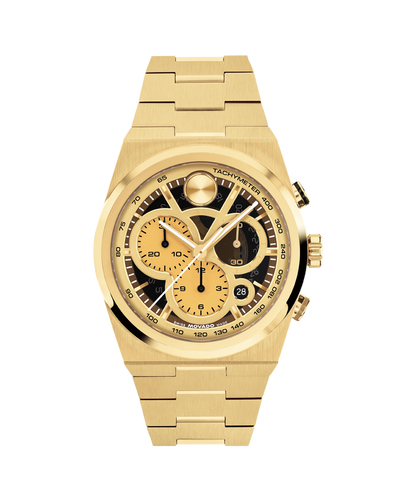 Movado Bold Yellow-Gold 40mm Chronograph