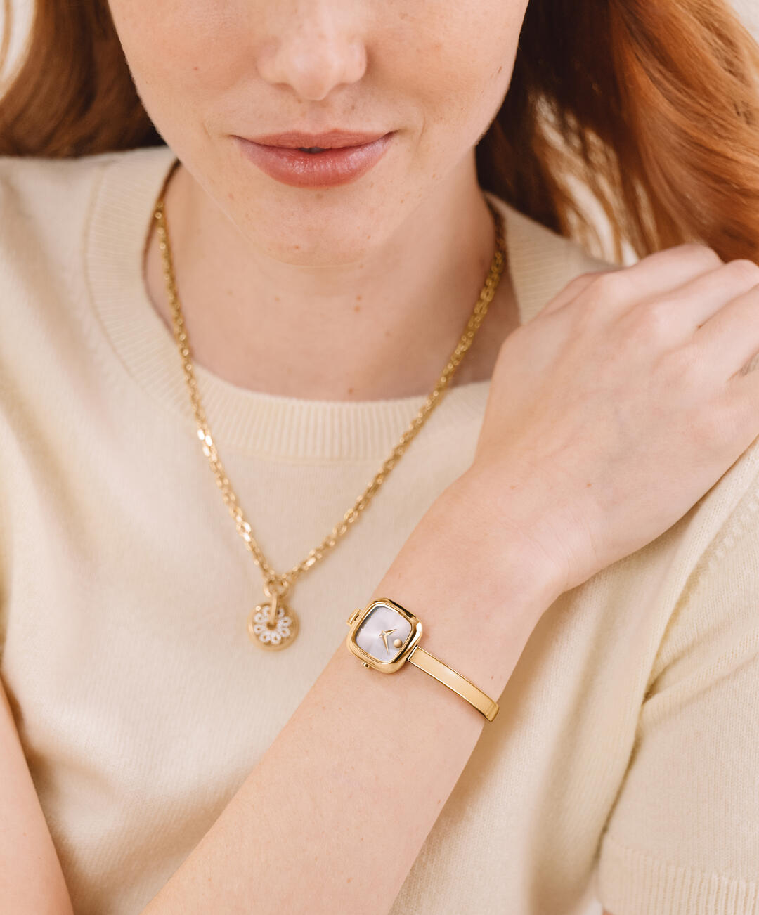 Movado Museum 21.5mm Champagne Bangle