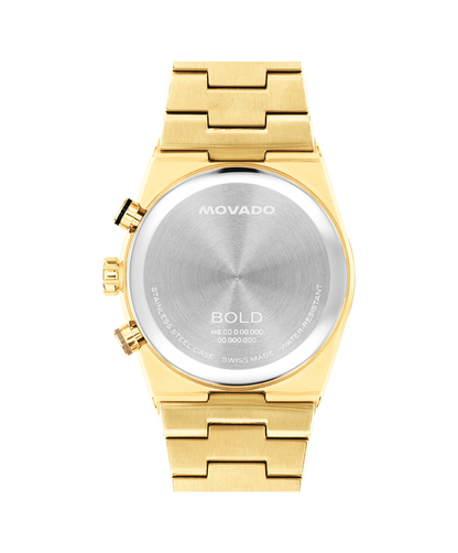Movado Bold Yellow-Gold 40mm Chronograph