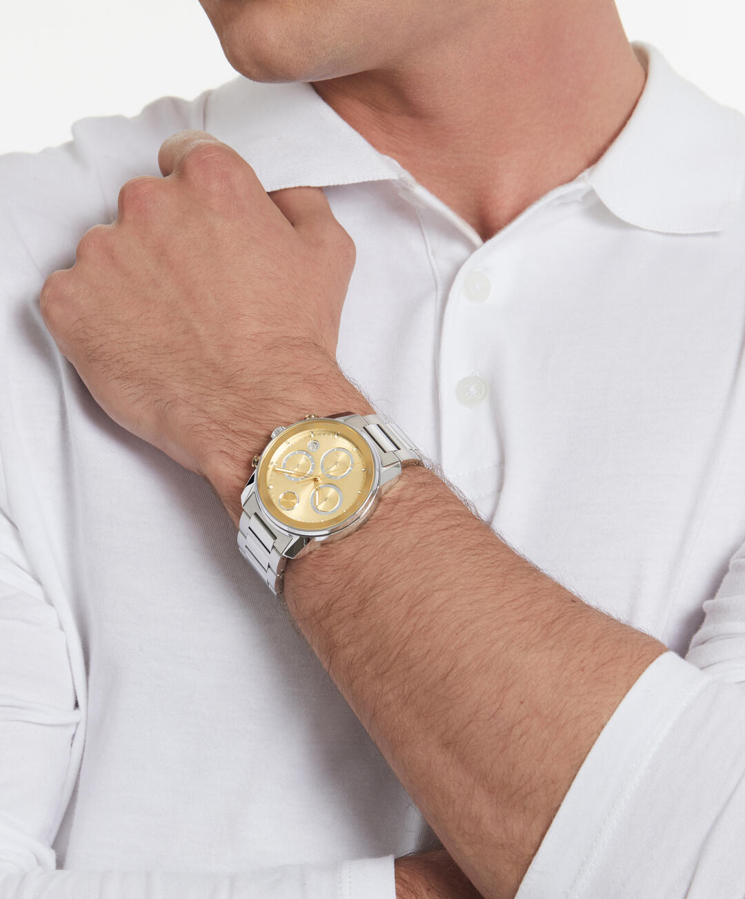 Movado Bold Verso 44mm Two-Tone Chronograph