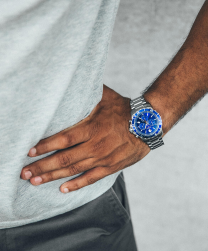 Movado 42Mmm Series 800 Chronograph Blue