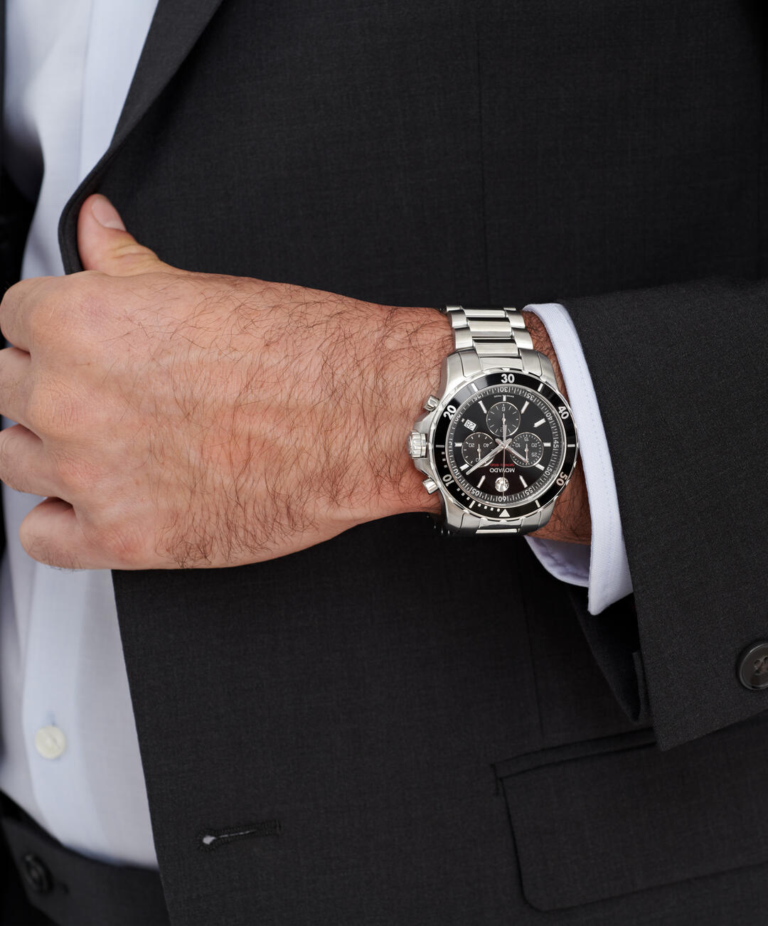 Movado 42mm Series 800 Chronograph Black