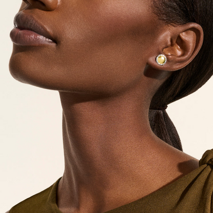 John Hardy Essentials 14K Gold & Silver Round Stud Earrings