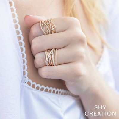 Shy Creation Diamond Bridge Ring
