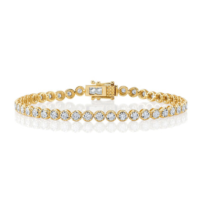 Shy Creation Diamond Tennis Bracelet