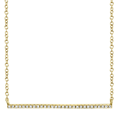 Shy Creation Diamond Bar Necklace