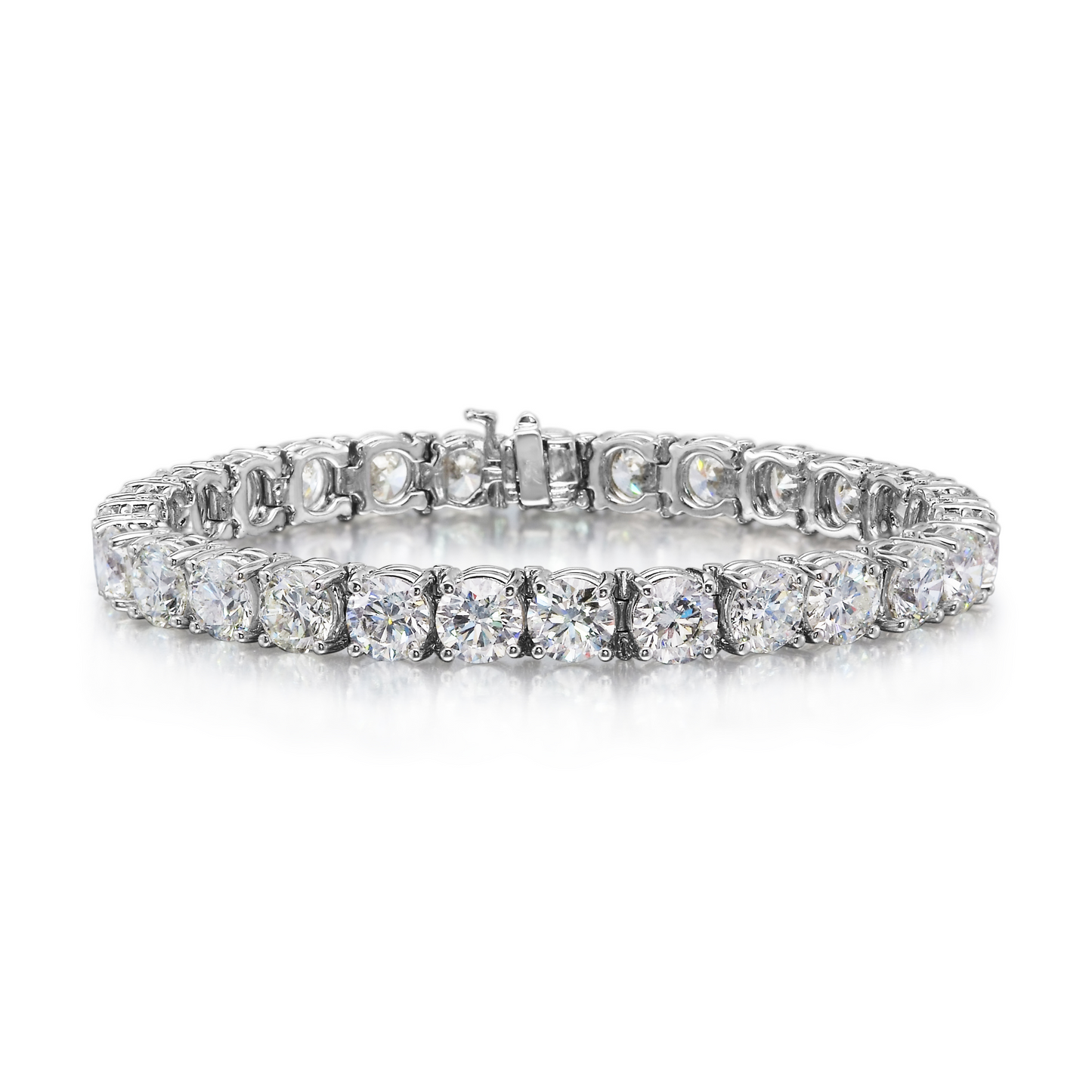 Rolland's Design 14K White Gold Diamond Tennis Bracelet