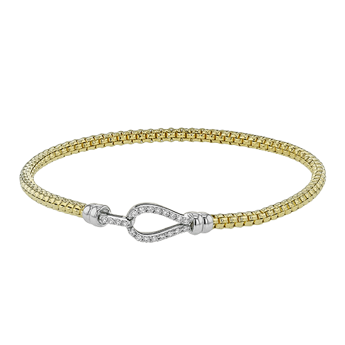 Simon G 18K Two-Tone Diamond Buckle Bracelet