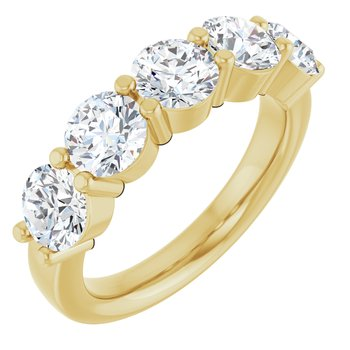 14K Yellow Gold Lab Grown Diamond Ring