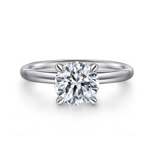 Gabriel "Lark" Yellow Gold Solitare Semi-Mount