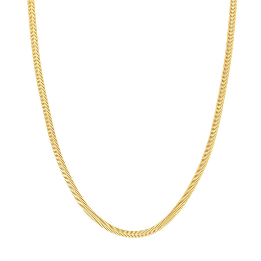 Gold 16" 4.2Mm Light Oval Snake Chain