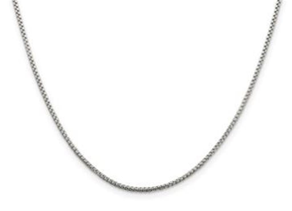 Sterling Silver 18" Round Box Chain