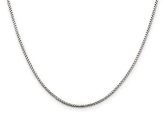 Sterling Silver 18" Round Box Chain