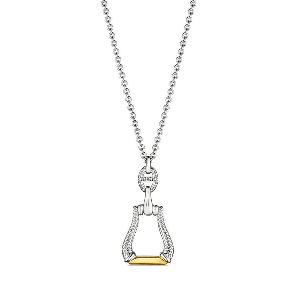 Judith Ripka Vienna Long Stirrup Necklace