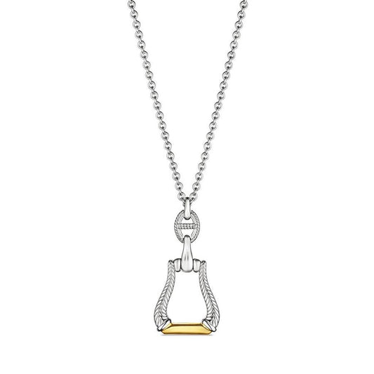 Judith Ripka Vienna Long Stirrup Necklace