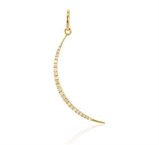 Rolland's Designs Diamond Cresent Moon Charm