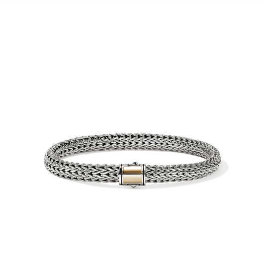 John Hardy 14K Yellow Gold and Silver Icon Bracelet