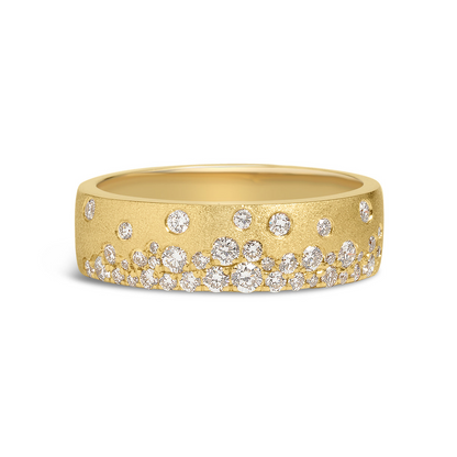 14Ky Flush Set Diamond Band