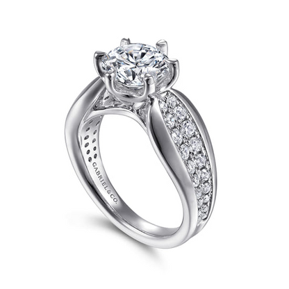 Gabriel "Ember" White Gold Semi-Mount