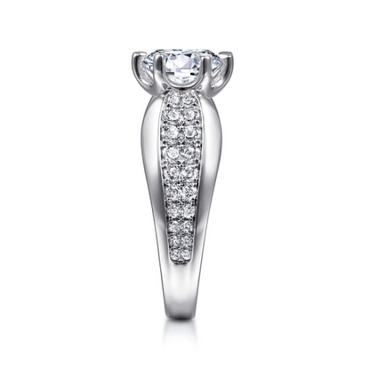 Gabriel "Ember" White Gold Semi-Mount