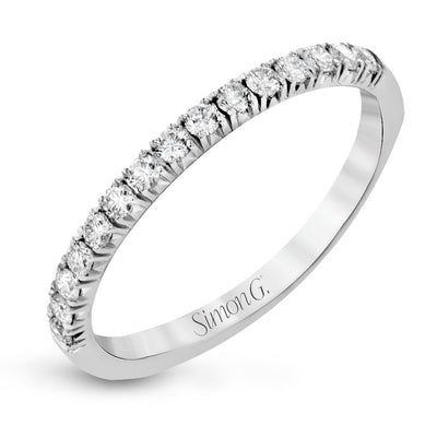 Simon G 18K White Gold Diamond Band