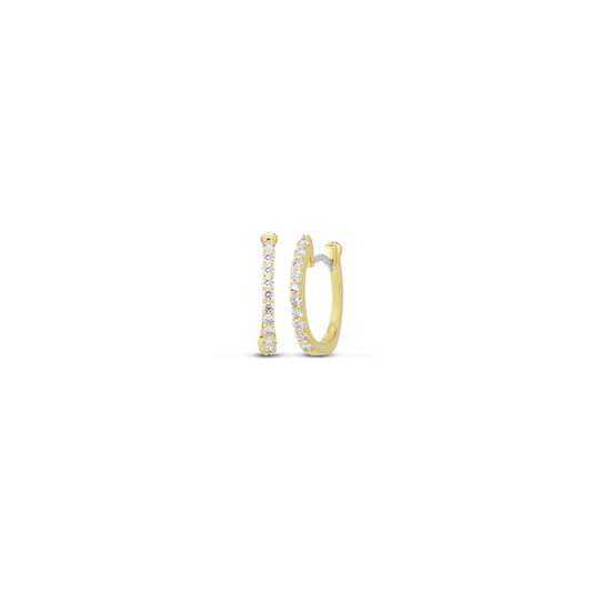 Roberto Coin Diamond Hoops