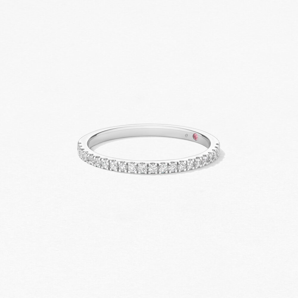 Hearts On Fire 18K White Gold Wedding Band
