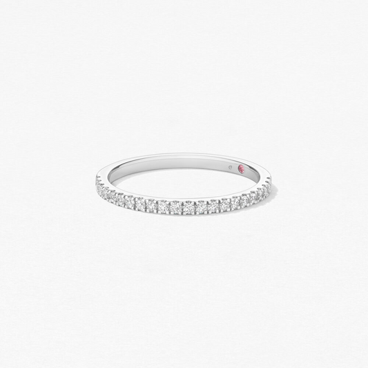 Hearts On Fire 18K White Gold Wedding Band
