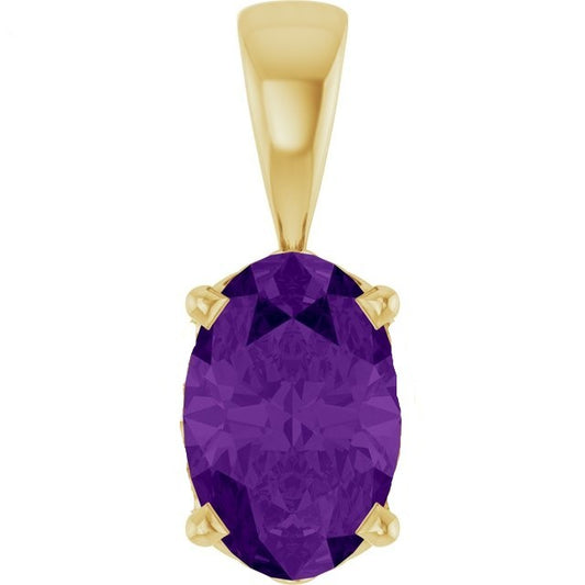 Rolland's Designs 14K Yellow Gold & Garnet Pendant