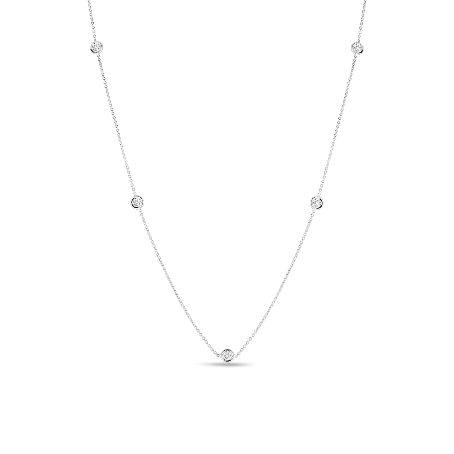 Roberto Coin 5 Station Diamond Necklace