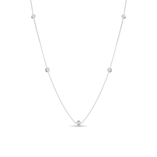 Roberto Coin 5 Station Diamond Necklace