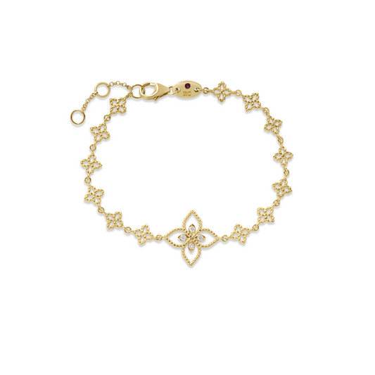 Roberto Coin 18K Yellow Gold Flower Charm Bracelet