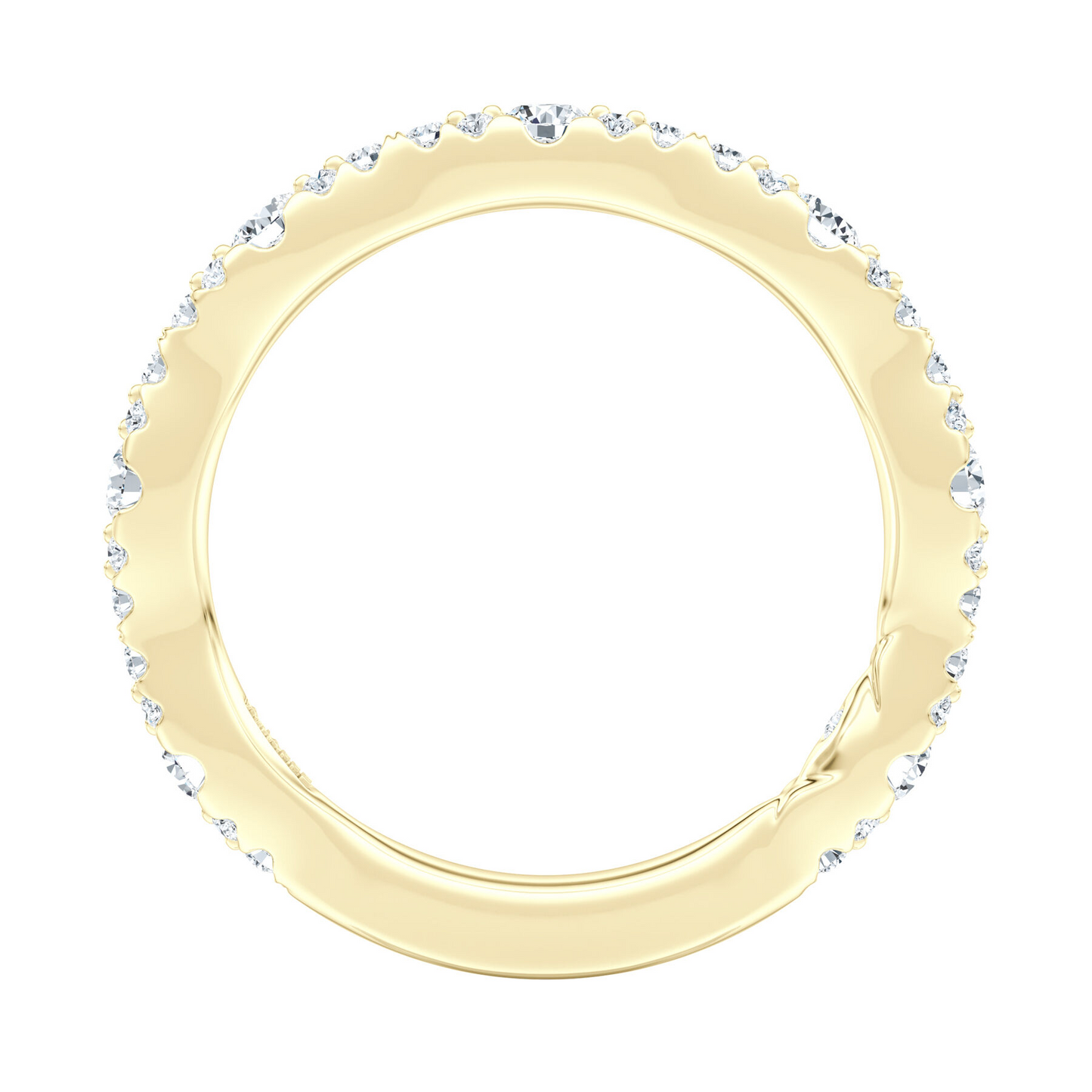 A Jaffe 14K Yellow Gold Diamond Wedding Band