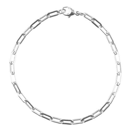 Sterling Silver Small Paperclip Bracelet