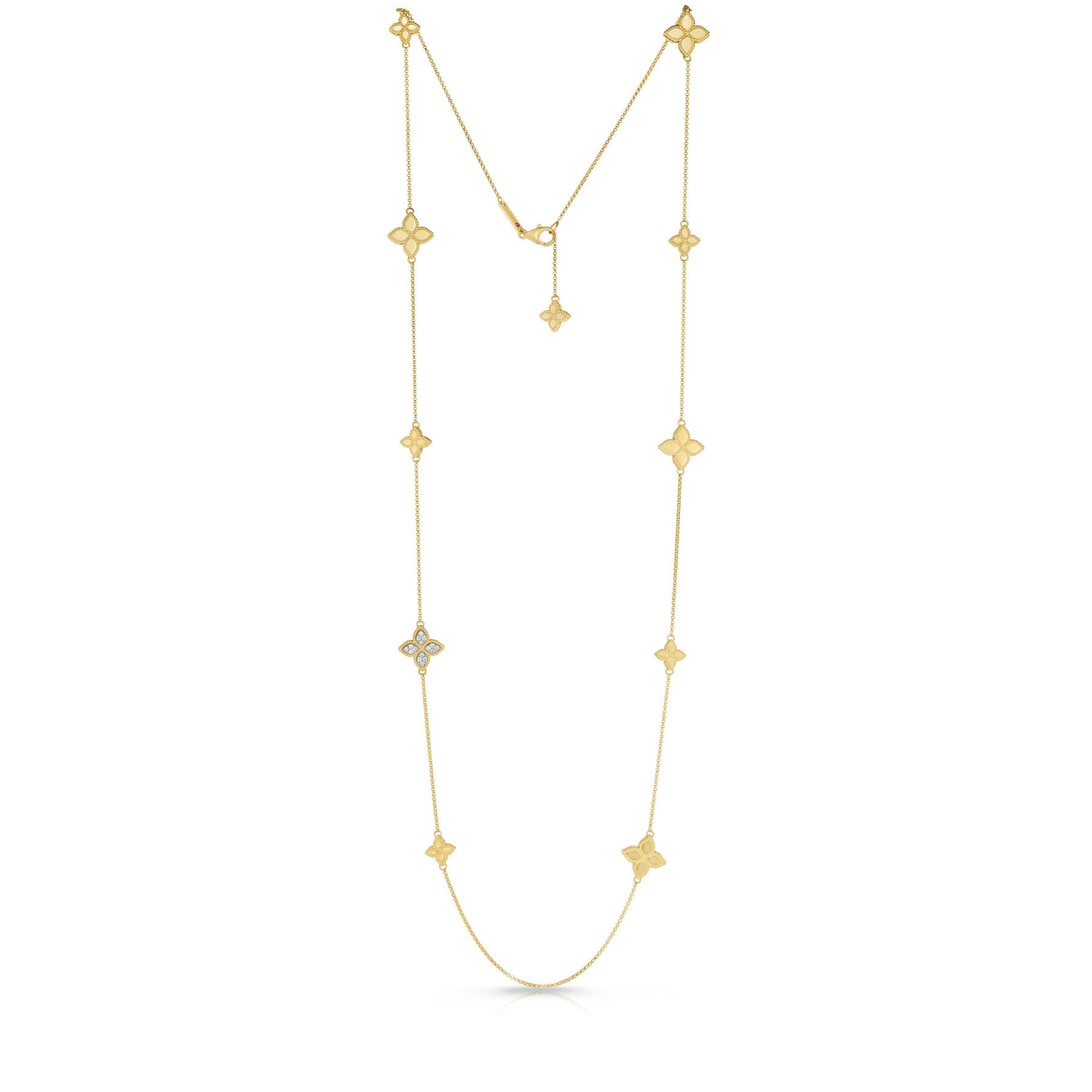 Roberto Coin Princess Flower Diamond Necklace