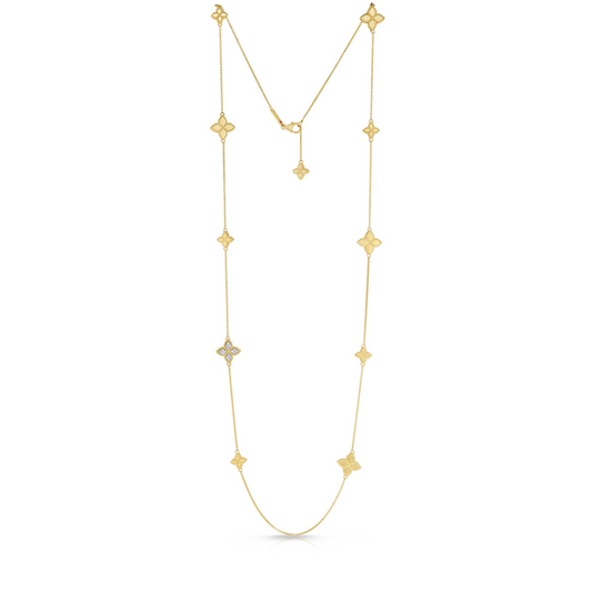 Roberto Coin Princess Flower Diamond Necklace