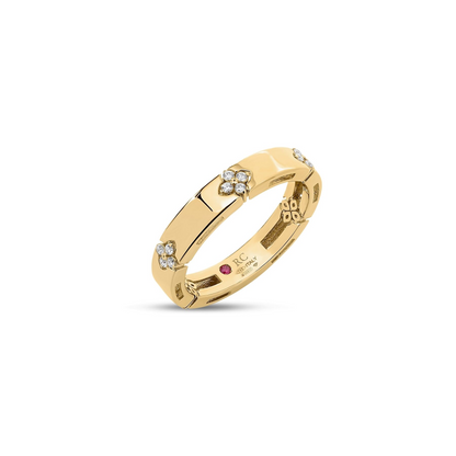 Roberto Coin 18K Yellow Gold Love In Verona Diamond Accent Ring